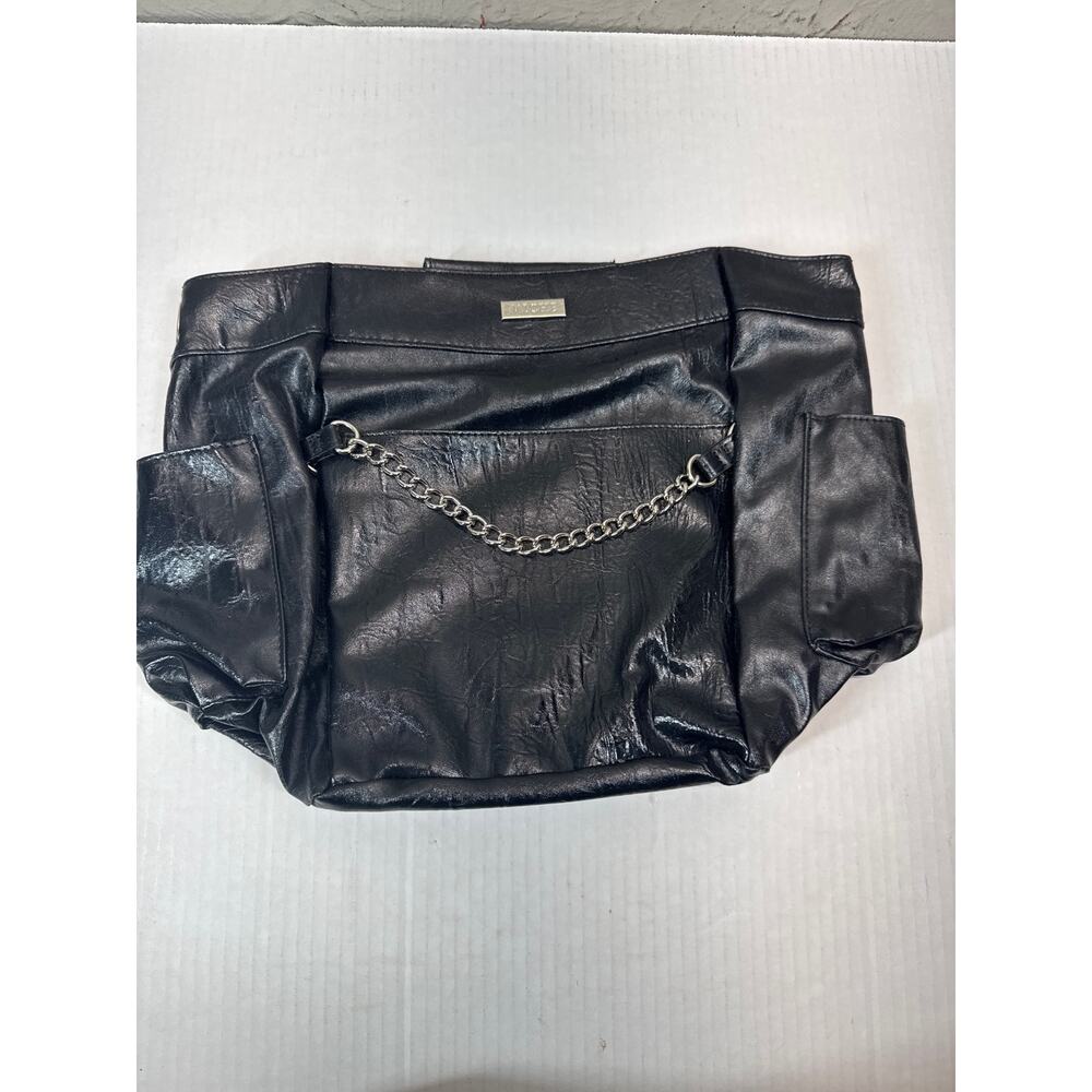 NWOT‎ Miche Demi Bag Shell Felecity Black Faux Leather Chain Retired